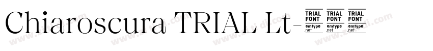 Chiaroscura TRIAL Lt字体转换